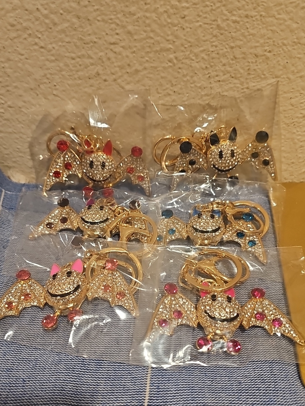Fashion Bat bling bag charm